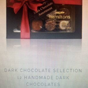 Hamiltons - Dark Chocolate Selection (12 Handmade Dark Chocolates)