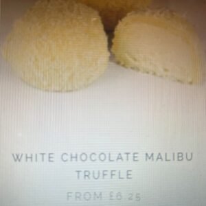 Hamiltons - White Chocolate Malibu Truffle