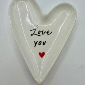 Love You Heart Shaped Trinket Dish