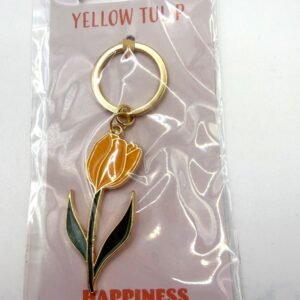 Keyring  - Yellow Spring Tulip