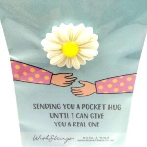 Wishstrings – Pocket Hug Flower Token (White)