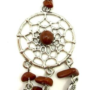Keyring - Brown Stone Dreamcatcher