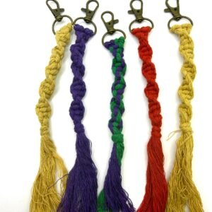 Handmade Macramé Tassel Keychain