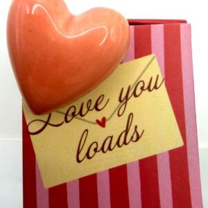 Tiny Matchbox Ceramic Token – “Love You Loads”